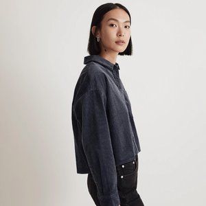 MADEWELL Variegated Corduroy Button-Up Shirt  size M oversized